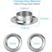 UUBAAR 100 Sets Grommet Kit  Thickened Eyelet Kit 1/2 Inch  Silver Grommet Tool Kit  Eyelets for Fabric  Metal Grommets for Fabric  Tarps  Leather  Clothing  Eyelet Tool  with 3PCS Installation Tools 1/ 2 Inch Inside Diameter - Buy Online on GoSupps.com