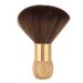 Barber Brush Soft Neck Brush Portable Hairdressing Brushes for Barbers and Hairdressers(Wood color)