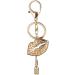 2Pcs Lips & Lipstick Sparkling Charm Keychain Set - Pink Cosmetic Bling Accessory - Buy Online on GoSupps.com