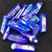 100g Blue Aura Titanium Crystal Coated Strip Quartz Rough Violet Crystal Stone Strip for Decoration - Buy Online on GoSupps.com