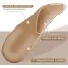 Large 2 Pairs Latte Gel Arch Support Insoles with Heel Cushions for Pressure Relief - Adhesive Pads for Sandals, Flip Flops, Flats, and Dress Shoes - Buy Online on GoSupps.com