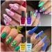 MAXCICI 12 Colors Nail Art Stamping Polish Set - 8ML Air Dry Nail Color for Nail Printing Plates - Buy Online on GoSupps.com