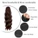KETHBE Long Wavy Ponytail Extension for Black Women - Heat Resistant Clip-In (8#) - Buy Online on GoSupps.com