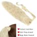 Sego 50cm Wavy Ponytail Hair Extension - Curly Synthetic Hair Braid in 613C Blonde - International Shipping - Buy Online on GoSupps.com