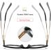 Xiaoyue Oversized TR90 Cat Eye Reading Glasses - Womens Blue Light Filter - Clear 1.5x - Spring Hinge | International Shipping - Buy Online on GoSupps.com