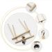 Ciny 2pcs Natural Wood Bird Toys - Swing for Parrots & Birds | Hanging Cage Toys with Bell for Fun & Play - Buy Online on GoSupps.com