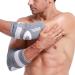 Neotech Care Elbow Brace Support Sleeve - Adjustable Compression Strap - Gray - Size M 1 Pair - Buy Online on GoSupps.com