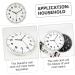 Nordic Noiseless Hanging Clock Decorations Metal White Round White 28X28CM - Buy Online on GoSupps.com