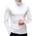 Rela Bota Men's Mock Turtleneck Thermal Underwear Long Sleeve T-Shirt - White XL - Buy Online on GoSupps.com