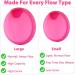 FengQ Reusable Menstrual Discs - Leak-Proof Silicone Cups for Active Women | Sport Swimming & Intimacy (Pink S+L) - Buy Online on GoSupps.com