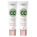 L'Or al Paris Magic Cc Cream 24H Moisturizing Anti Rodes Green Creme 5in1 Universal Shade Long -lasting velvety skin effect - 2 x 30ml bottles