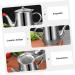 Zerodeko 4pcs Stainless Steel Oil Pot Spice Bottles Pot Bacon Grease Container Olive Oil Container Syrup Jar Keeper Oils Filter Pot Stainless Steel Container Seasoning Pot Oil Bottle Olives 20x15cmx4pcs Silverx4pcs - Buy Online on GoSupps.com