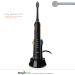 SimpliSonic Ultrasonic Rechargeable Electric Toothbrush Premium Package with 12 Heads (Black) - Best Deals Online - Buy Online on GoSupps.com