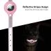 Kocnydey Pink Leather Reflective Airtag Cat Collar - Adjustable Anti-Wing Design with Bell for Small Dogs & Cats (XS 19-26cm) - Buy Online on GoSupps.com