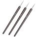 TRIXES 3 x Small Nail Brushes Drawing and Painting Tools Gel Acrylic Nail Art Tips Salon and Home Use