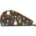 Soft Super Absorbent Gnome Insect Frog Microfiber Hair Towel Wrap for Women - Quick Dry Coral Velvet Cap for Long Curly & Thick Hair - Buy Online on GoSupps.com