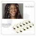 NAISKA Gold Star Hair Braid Charm Set - 12PCS Five-pointed Stars Dreadlock Clips for Women - Braid Style 1 - Buy Online on GoSupps.com
