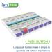Ezy Dose 7-Day Pill Organizer, 2X-Large Vitamin & Medicine Box with Push Button Compartments for 4 Times a Day - Clear Lids (Pack of 1) - Buy Online on GoSupps.com