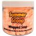 Summer Scoop Whipped Soap Body Wash - 150g - Natural Oils and Butters - Sweet Scent - Vegan Friendly - Puddle of Wax - Made in the UK