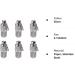 SUSSURRO 6 Pack Pet ID Tags Tag Barrel Tube with Address Name Label Anti -Lost Dog Cat ID Tag for Collar Of Dog Cat - Buy Online on GoSupps.com