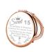 LQRI Sweet 15 Gifts for Girls 15th Birthday Compact Mirror 15 Year Old Girl Gifts Makeup Mirror Fifteen Girl Quinceanera Gift Sweet 15 Birthday Gifts for Her (Pink)