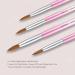 Aokitec Sable Kolinsky Nail Brush #18 - Professional Acrylic Brush for Nail Art | High-Quality Wood Handle Manicure Tool | Pink - Buy Online on GoSupps.com