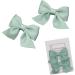 KERTFGOKU Baby Hair Bows Clips Set - Non Slip Cotton Hair Ribbon for Girls - Green - Infant to Toddler Hair Accessories - 2 PCS - Buy Online on GoSupps.com