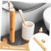 Eco-Friendly Bamboo Toothbrush Holder - Travel & Desktop Organizer Cylinder Toothbrush Rack - Buy Online on GoSupps.com