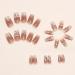 Buy Hkanlre Press on Nails - Nude Lattice Fake Nails for Women & Girls | Fast International Shipping - Buy Online on GoSupps.com
