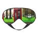 SSIMOO British Phone Booth Soft Sleep Eye Mask Female Breathable Eye Patch Perfect for Travel and Relaxation Black
