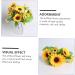 Warmhm 2 Pcs Simulated Sunflower House Ornaments Fake Sunflower Branches Fake Silk Sunflower Silk Sunflower Bouquet Fake Sunflowers Fake Yellow Flowers Silk Cloth At Home Spring Yellowx2pcs 33X25CMx2pcs - Buy Online on GoSupps.com