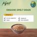 Koalakoi ORGANIC Certified Spelt Grain (400g - 4.5kg | Premium non-GMO 100% Natural no Additives or Preservatives | Packed with fibre and minerals Perfect for home cooking and baking (400g) - Buy Online on GoSupps.com