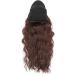 Fashion Women Girl Hat Wig Baseball Hat with Long Wavy Hair in Light Brown for Daily Life Concerts - Buy Online on GoSupps.com