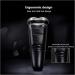 GeRRiT Electric Razor Shaver for Men | IPX7 Waterproof Wet & Dry Rotary Trimmer | Removable Beard & Hair Trimmer with Charging Adapter - Buy Online on GoSupps.com