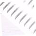 Housoutil Black Eyebrows 6 Sheets Pairs Authentic Eyebrows Tattoos Artificial Eyebrow Patch Eyebrow Stickers Water Proof 6d - Buy Online on GoSupps.com
