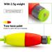 THKFISH Fishing Bobbers EVA Foam Floats Weighted Bobbers for Fishing Floats for Crappie Red/Yellow Snap-On Spring Fishing Buoy 5PCS /10pcs 3" B style - Buy Online on GoSupps.com
