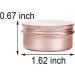 20 Pcs Rose Gold 0.5-Ounce Aluminum Tin Jars - Refillable Containers for Cosmetic, Lip Balm, Cream - 15 ml Screw Lid Round Tin Bottles - Buy Online on GoSupps.com