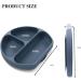 Baby Silicone Suction Plate - Non-Toxic, BPA-Free, Waterproof, Easy Clean - Indigo - Buy Online on GoSupps.com