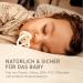 HEVEA Natural Rubber Pacifier - Jaw-Friendly Design for 3-36 Months | Honey-Gold | International Shipping - Buy Online on GoSupps.com