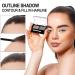 Buy Long-Lasting Waterproof Eyebrow Powder Kit - Light Brown & Grey Contour Palette with Dual Brush | Perfect Defined Natural Brows - Buy Online on GoSupps.com