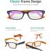 Eyekeper 2.5 Diopter Computer Reading Glasses - UV Protection Anti-Blue Light Scratch-Resistant Spring Hinges - Yellow Tinted & Black Frame - Buy Online on GoSupps.com