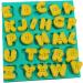 STOBOK 2pcs Silicone Molds Butter Cookies Cake Mold Candy Molds Soap Loaf Mold Cakesicles Mold Letter Molds Cupcake Chocolate Mold Baking Tool Fondant Mold Epoxy Decorative Mold Greenx2pcs 12x13cmx2pcs - Buy Online on GoSupps.com