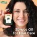 Organic Zing Spruce (Picea) Oil | Pure & Natural Essential Oil for Aroma Diffusers Hair Care & Massage - 118ml/3.99fl oz - Buy Online on GoSupps.com