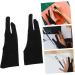 KALLORY 4pcs 2 Painting Gloves Fingerless Reduce Friction Man Black 17.5X7.8X0.2CM - Buy Online on GoSupps.com
