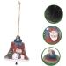 Buy Abaodam 2-St Bell Pendant - Wrought Iron Christmas Decoration - Santa & Snowman Bells - Metal Tree Bells (7x7cm Set of 2) | International Shipping Available - Buy Online on GoSupps.com