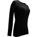 Natural Uniforms Women's Under Scrub Tee Crew Neck Long Sleeve T-Shirt 2-Pack - Black, Size Medium - Buy Online on GoSupps.com