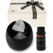 Passive Essential Oil Diffuser - Non-Electric Portable Reusable Aroma Diffuser for Home & Office - Elegant Black Design (9.2x9.2x7.1cm - Buy Online on GoSupps.com