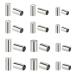 PH PandaHall 180pcs Stainless Steel Cord Ends 3 Size Leather Cord End Caps Cord 2/2.5/3mm Inner Diameter End Caps Terminators Cord Clasp Loop Barrel for Jewelry Making(2 Style: Round  Flat)