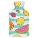 Fruit Hot Water Bottle With Cover Plush Bed Bottle Hand Warmer For Adults And Children 26.5X15.3cm