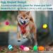 Dog Squeaky Toy 6 PCS Latex Bouncy Egg Balls with Squeaker for Puppy Small Pet Dogs Soft Rubber Sound Toys for Interactive Fetch Play 6 Pack - Buy Online on GoSupps.com